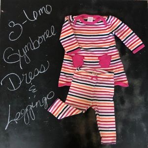 Gymboree sweater dress and matching leggings.